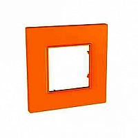 Рамка 1 пост UNICA ХАМЕЛЕОН, оранжевый | код. MGU4.702.29 | Schneider Electric
